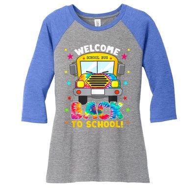 Welcome Back To School Funny Outfit School Bus Driver Women's Tri-Blend 3/4-Sleeve Raglan Shirt