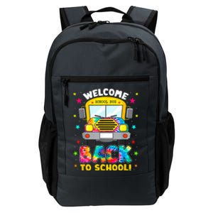 Welcome Back To School Funny Outfit School Bus Driver Daily Commute Backpack