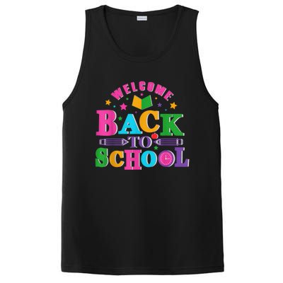 Welcome Back To School Shirt Funny Teachers Students Gift PosiCharge Competitor Tank