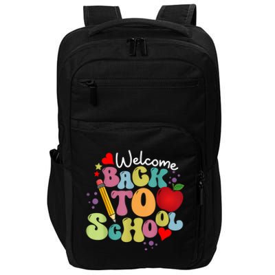 Welcome Back To School Happy First Day Of School Teachers Impact Tech Backpack