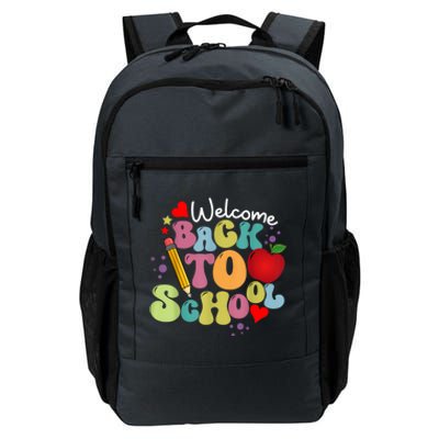 Welcome Back To School Happy First Day Of School Teachers Daily Commute Backpack