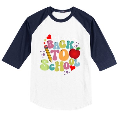 Welcome Back To School Happy First Day Of School Teachers Baseball Sleeve Shirt