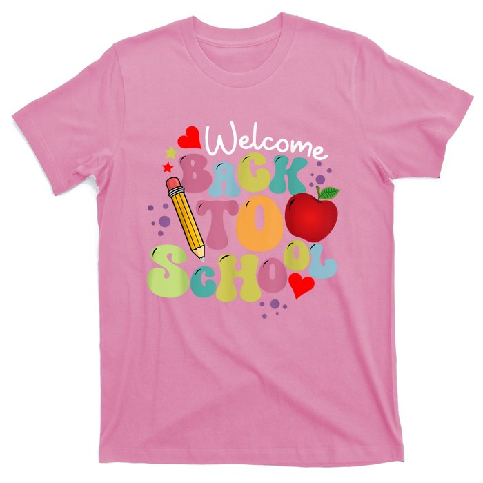 Welcome Back To School Happy First Day Of School Teachers T-Shirt