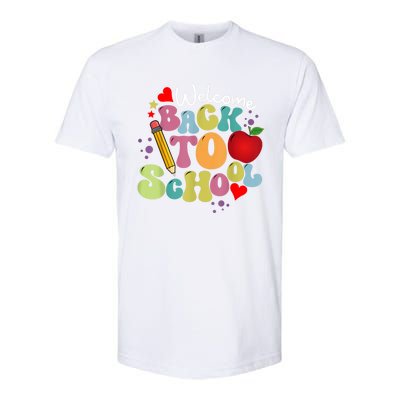 Welcome Back To School Happy First Day Of School Teachers Softstyle CVC T-Shirt