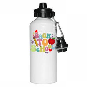 Welcome Back To School Happy First Day Of School Teachers Aluminum Water Bottle