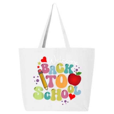 Welcome Back To School Happy First Day Of School Teachers 25L Jumbo Tote