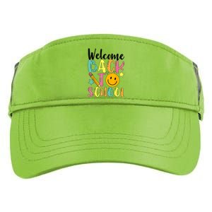 Welcome Back To School First Day Of School Teachers Adult Drive Performance Visor