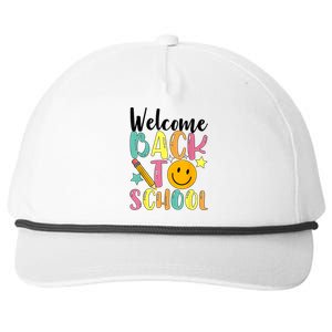 Welcome Back To School First Day Of School Teachers Snapback Five-Panel Rope Hat