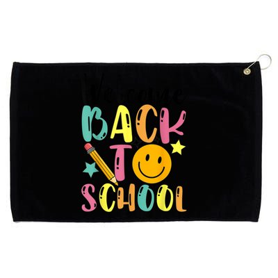 Welcome Back To School First Day Of School Teachers Grommeted Golf Towel