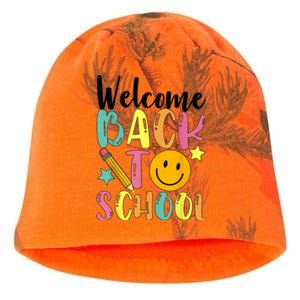 Welcome Back To School First Day Of School Teachers Kati - Camo Knit Beanie