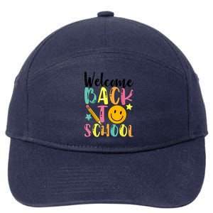 Welcome Back To School First Day Of School Teachers 7-Panel Snapback Hat