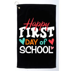 Welcome Back To School First Day Of School Teachers Kids Platinum Collection Golf Towel