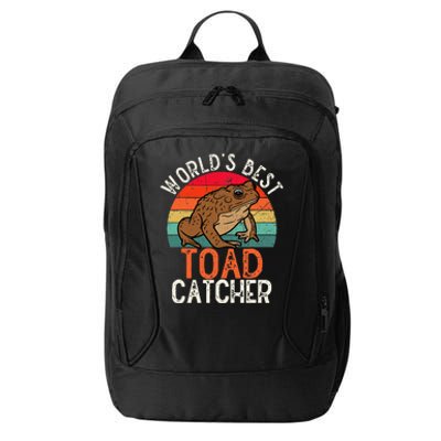 Worlds Best Toad Catcher Funny Amphibian Toad City Backpack