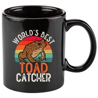 Worlds Best Toad Catcher Funny Amphibian Toad 11oz C Handle Ceramic Mug