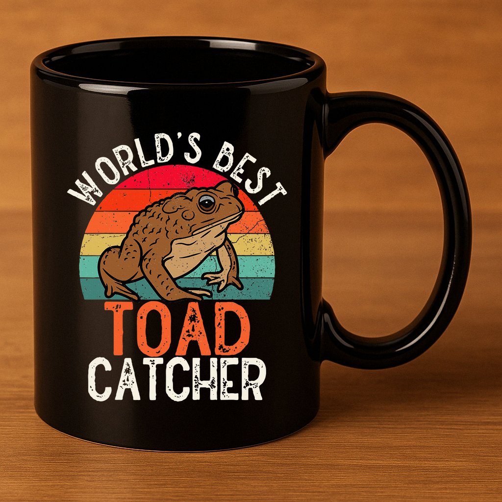 Worlds Best Toad Catcher Funny Amphibian Toad 11oz C Handle Ceramic Mug