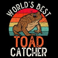 Worlds Best Toad Catcher Funny Amphibian Toad Drawstring Bag