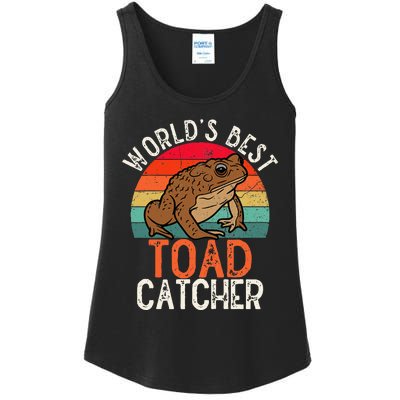 Worlds Best Toad Catcher Funny Amphibian Toad Ladies Essential Tank