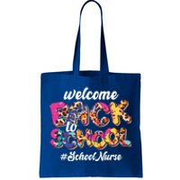 Welcome Back To School Nurse 1st Day Of School Nurse Leopard Funny Gift Tote Bag