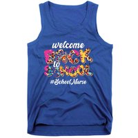 Welcome Back To School Nurse 1st Day Of School Nurse Leopard Funny Gift Tank Top