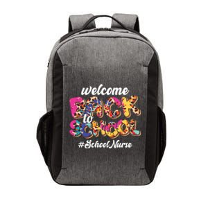 Welcome Back To School Nurse 1st Day Of School Nurse Leopard Funny Gift Vector Backpack