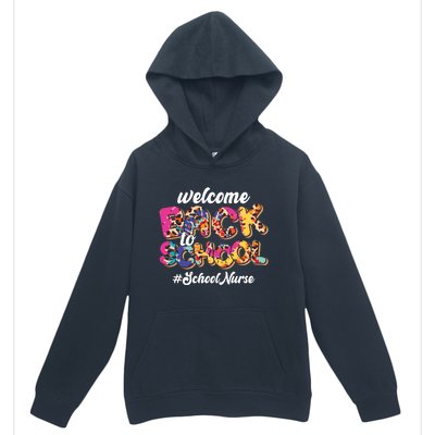 Welcome Back To School Nurse 1st Day Of School Nurse Leopard Funny Gift Urban Pullover Hoodie