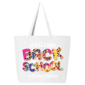 Welcome Back To School Nurse 1st Day Of School Nurse Leopard Funny Gift 25L Jumbo Tote