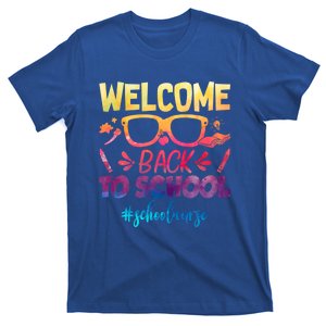 Welcome Back To School Nurse 1st Day Of School Nurse Tie Dye Great Gift T-Shirt