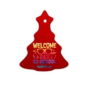 Welcome Back To School Nurse 1st Day Of School Nurse Tie Dye Great Gift Ceramic Tree Ornament