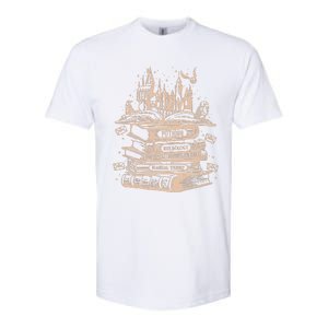 Wizard Bookshop Twosided Castle Book Softstyle CVC T-Shirt