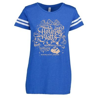 Wizard Bookshop Twosided Wizard Castle Book Enza Ladies Jersey Football T-Shirt