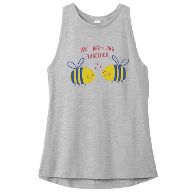 We Belong Together Cute Bee Ladies PosiCharge Tri-Blend Wicking Tank