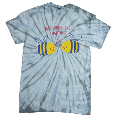 We Belong Together Cute Bee Tie-Dye T-Shirt