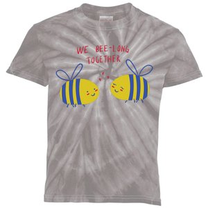 We Belong Together Cute Bee Kids Tie-Dye T-Shirt