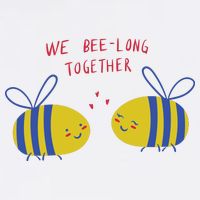 We Belong Together Cute Bee Sweatshirt