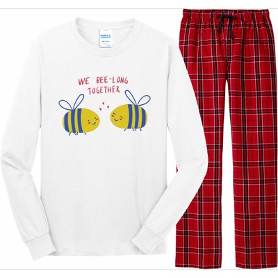 We Belong Together Cute Bee Long Sleeve Pajama Set