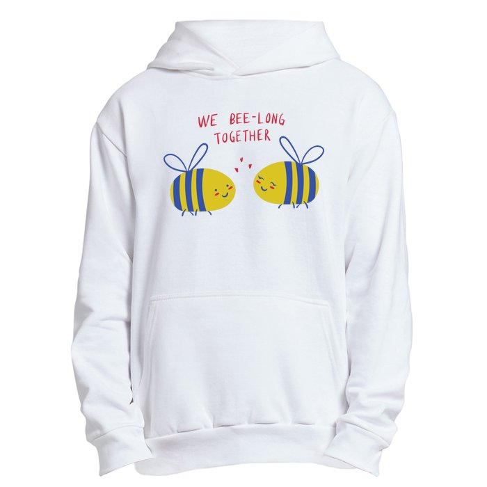 We Belong Together Cute Bee Urban Pullover Hoodie