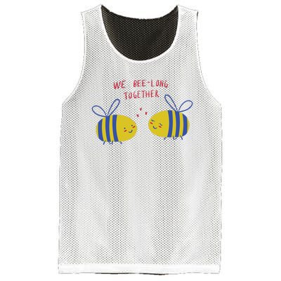 We Belong Together Cute Bee Mesh Reversible Basketball Jersey Tank