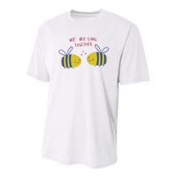 We Belong Together Cute Bee Youth Performance Sprint T-Shirt