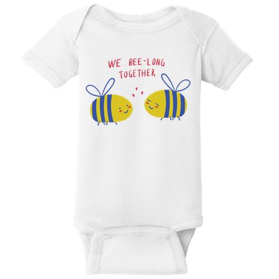 We Belong Together Cute Bee Baby Bodysuit