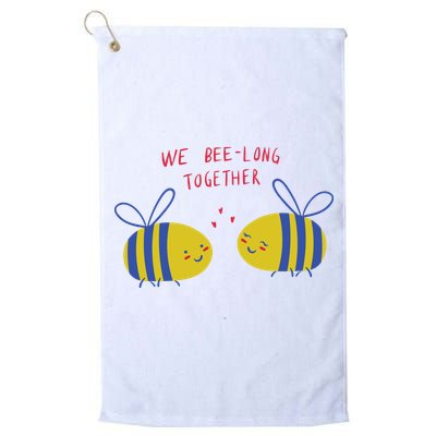 We Belong Together Cute Bee Golf Towel