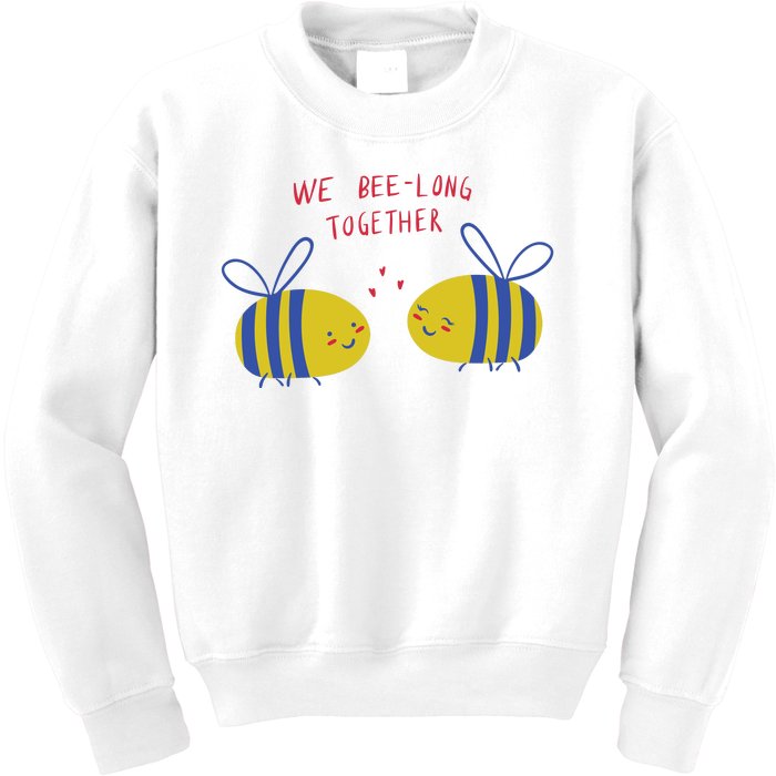 We Belong Together Cute Bee Kids Sweatshirt