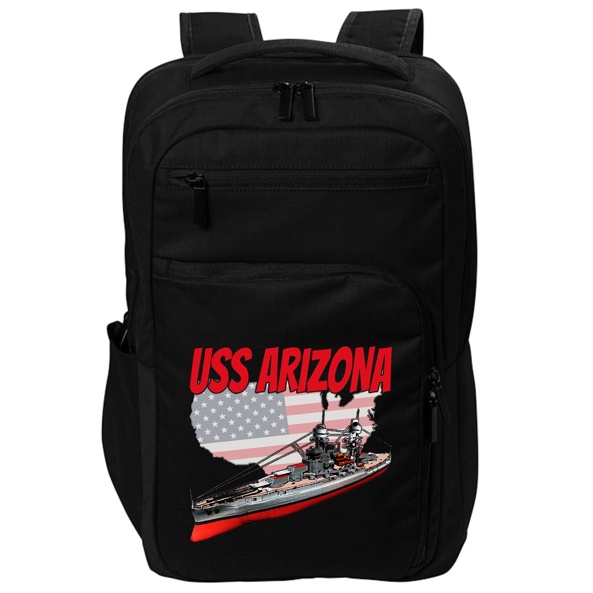 Ww2 Battleship Uss Arizona Bb 39 World War 2 Ship Model Impact Tech Backpack