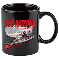 Ww2 Battleship Uss Arizona Bb 39 World War 2 Ship Model 11oz C Handle Ceramic Mug