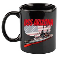 Ww2 Battleship Uss Arizona Bb 39 World War 2 Ship Model 11oz C Handle Ceramic Mug
