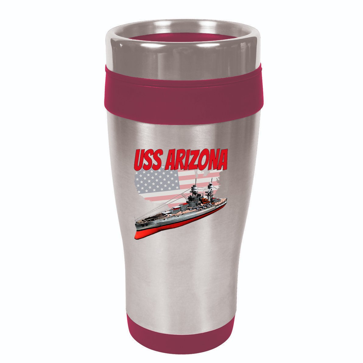Ww2 Battleship Uss Arizona Bb 39 World War 2 Ship Model 16oz Travel Tumbler