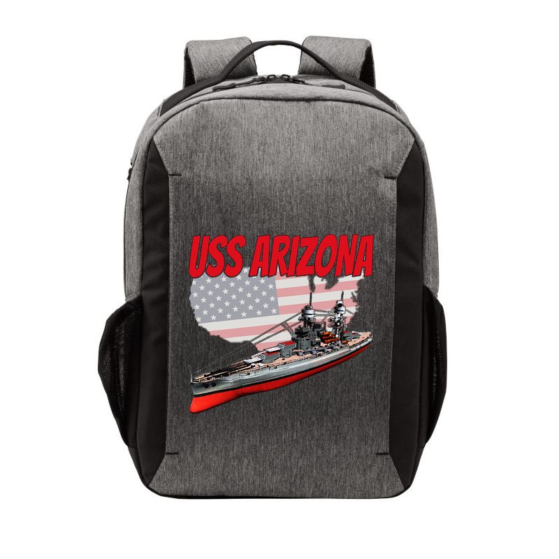 Ww2 Battleship Uss Arizona Bb 39 World War 2 Ship Model Vector Backpack