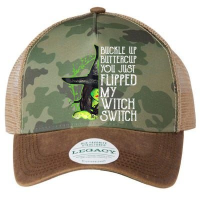 Witch Buckle Up Buttercup You Just Flipped My Witch Switch Legacy Tie Dye Trucker Hat