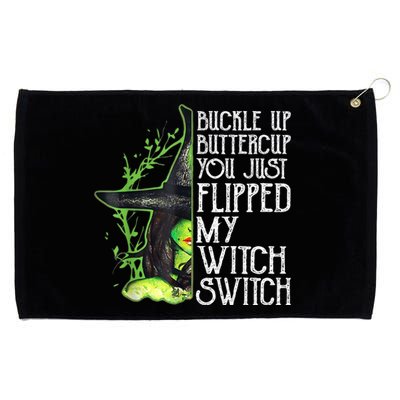 Witch Buckle Up Buttercup You Just Flipped My Witch Switch Grommeted Golf Towel