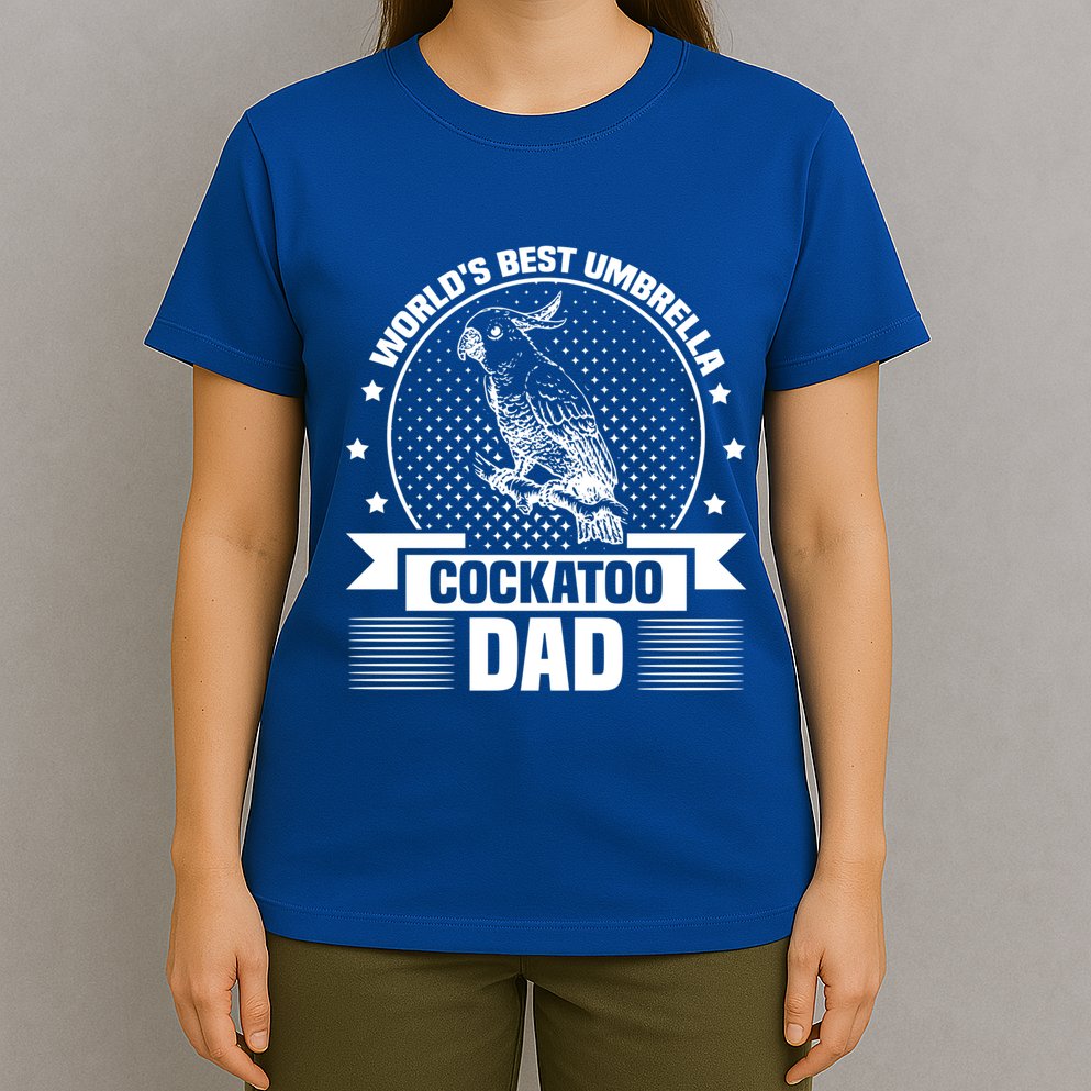WorldS Best Umbrella Cockatoo Dad Bird Lover Fathers Day Gift T-Shirt