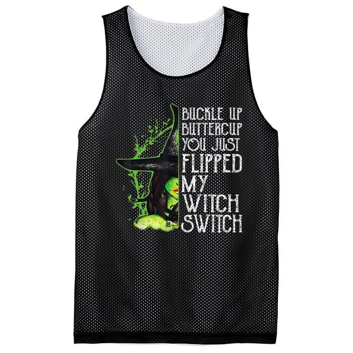 Witch Buckle Up Buttercup You Just Flipped My Witch Switch Mesh Reversible Basketball Jersey Tank